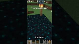 minecraft tiny ancient city [upl. by Ad146]