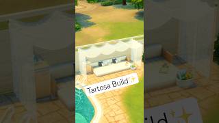 Tartosa Build  thesims4 sims4 sims4build shorts [upl. by Ayatnohs]