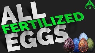 How to spawn all fertilized eggs  GFI Commands  Ark Survival Evolved [upl. by Felipa]