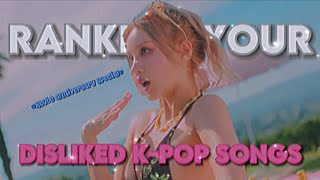 Ranking YOUR Disliked Kpop Songs  1 Year Ktube Anniversary Special [upl. by Musser]