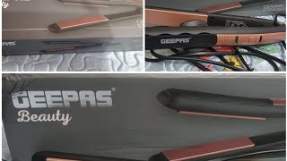 Geepas Hair straightener ReviewLive Demostraightener straighthair straighthairathome [upl. by Asiluy]