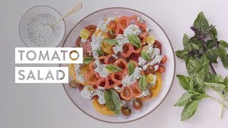 Tomato Salad with Ranch Dressing Recipe  goop [upl. by Procto]