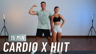 15 MIN CARDIO HIIT WORKOUT  ALL STANDING  Full Body No Equipment No Repeats [upl. by Byron]