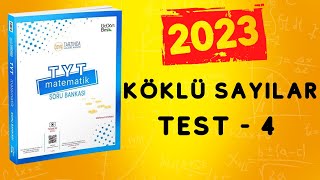 2023  345 TYT MATEMATİK SORU BANKASI ÇÖZÜMLERİ  KÖKLÜ SAYILAR TEST 4 [upl. by Hoeg]