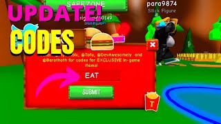 NEW UPDATE CODES Munching Masters Simulator 🍔 ROBLOX [upl. by Anir531]