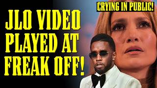 DIDDY Showed JLO VIDEO at FREAK OFF to EVERYONE She BREAKS DOWN CRYING in PUBLIC [upl. by Ymmik]