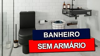 50 formas de ORGANIZAR BANHEIRO SEM ARMÁRIO Bonito e Barato [upl. by Dannica]