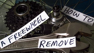 HOW TO REMOVE a FREEWHEEL from an OLD ROAD BIKE WHEEL [upl. by Raseac]