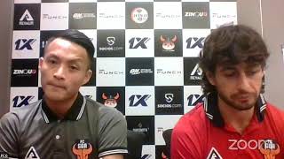 FC Goa Pre Match Press Conference vs Hyderabad FC  Juan Ferrando and Aibanbha Dohling [upl. by Iek]