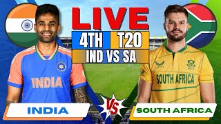 🔴 Live India vs South Africa 4th T20 Match Score amp Commentary  Live Cricket Match IND vs SA live [upl. by Ateloiv58]