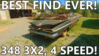 My BEST  RAREST Find Ever 1959 Impala Convertible FACTORY 4 SPEED [upl. by Arak32]