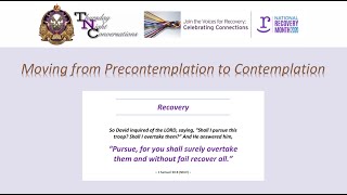 Recovery Moving from Precontemplation to Contemplation [upl. by Peskoff]