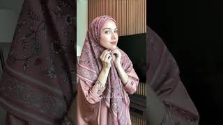 Gaya Tudung Bawal untuk Hari Raya yang Wajib Dicuba – QotrunNada [upl. by Eisdnil]