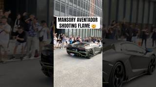 MANSORY AVENTADOR SHOOTING FLAME 🤯lamborghini automobile viralvideo shorts [upl. by Fairleigh]