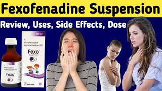 Fexofenadine syrup Uses in Hindi  Fexo Syrup Review  Fexofenadine Hydrochloride Suspension uses [upl. by Neirda]