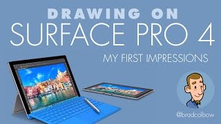 Drawing on the Surface Pro 4  First Impressions [upl. by Marlee873]