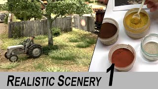 Creating realistic scenery part 1  Ground coloring and grass  Detailed tutorial [upl. by Gracia]