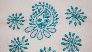 532Chickenkari Lakhnavi embroidery design for sareesdupattas Kurtis etc [upl. by Delaine]