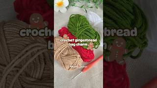 anyone loves gingerbread cookies here I made the crochet pouch version of it 💝❄️ crochettutorial [upl. by Nader]