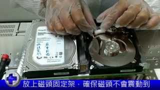 資料救援希捷Seagate 2TB開盤硬碟更換磁頭救援實錄 [upl. by Klingel]