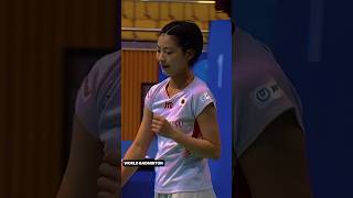 Tomoko Miyazaki young badmonton star 😲🔥🇯🇵 badminton highlights shorts bwf sports trending fyp [upl. by Suellen]