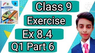 Class 9 Exercise 84 Question 1 Part 6  Sindh Board  Math Expert Boy  maths algebra education [upl. by Farra]