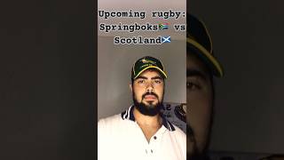 Looking forward to the Springboks vs Sottland rugby this weekend springbokrugby springboksrugby [upl. by Assilen]