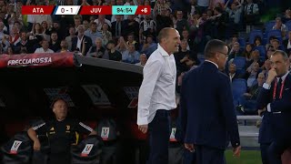 Atalanta Juventus 01  Allegri fuorioso per lespulsioneVlahovic regala la Coppa Italia [upl. by Rochell]