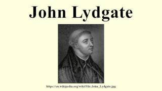 John Lydgate [upl. by Eissak279]