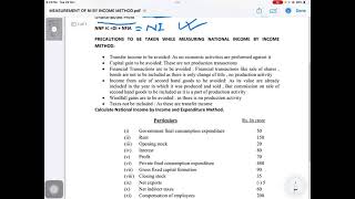 MEASUREMENT OF NATIONAL INCOME BY INCOME METHODMACRO ECONOMICS [upl. by Harp]