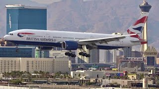 140 planes in 80 min  LAS VEGAS Airport Plane Spotting 🇺🇸 Rush hour  Close up  Landing  Take off [upl. by Ennovi]