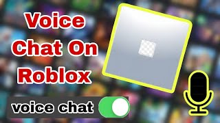 How To Get Voice Chat On Roblox 2024 Enable Voice Chat in Roblox [upl. by Ahsinauq838]