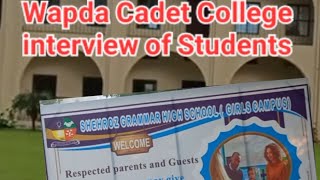 interviews of students for WAPDA Cadet College in Shehroz Grammar High School Sialkot 2024 [upl. by Iggie]