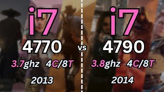 i7 4770 vs i7 4790 Tested in 11 Games 2024  1080p [upl. by Lesh]