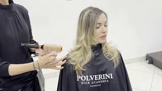 Taglio moda lungo scalato  Long graduated fashion haircut [upl. by Bonni]