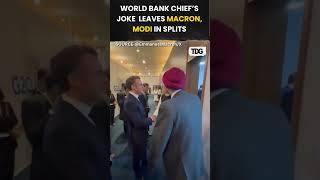 trending  World Bank Chief’s Joke Leaves Macron Modi in Splits in Brazil shorts g20 pmmodi [upl. by Einre560]