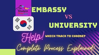 GKS KGSP Graduate Embassy vs University track  What to choose Hindi  English [upl. by Rolecnahc825]