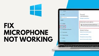 How to Fix Microphone not Working on Windows [upl. by Rudiger]
