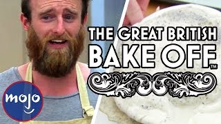 Top 10 Great British Bake Off Disasters [upl. by Eiramoj]