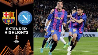 Barcelona vs Napoli Extended Highlights  UEL  Round of 16  Leg 1  CBS Sports Golazo  Europe [upl. by Bekah]