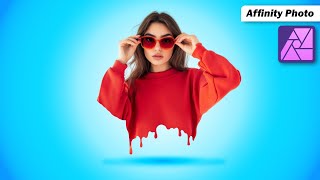 Dripping Effect  Affinity Photo Editing Tutorial [upl. by Anawk]