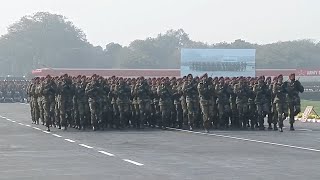 The annual Army Day Parade 2020 at Cariappa Parade Ground in New Delhi [upl. by Gibbon]