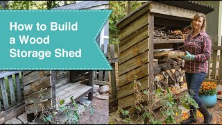 How to Build a Wood Storage Shed [upl. by Ramedlaw340]