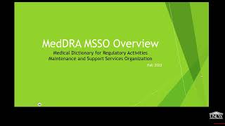 MedDRA MSSO Overview [upl. by Engenia745]