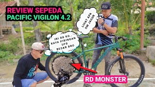 SEPEDA MONSTER  DULU MAHAL SEKARANG MURAH  REVIEW SEPEDA VIGILON 42  RD BESAR [upl. by Etnoval]