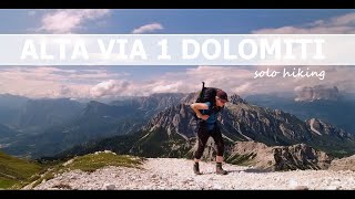 ALTA VIA 1 DOLOMITES ⁞ Italy ⁞ 115 km ⁞ Solo amp Silent Hiking [upl. by Rramal]