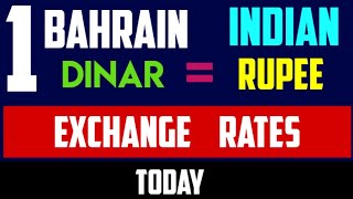 Bahrain Currency Dinar to Inr Indian Rupee Rates Today 26 June 2024 [upl. by Chadwick293]