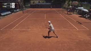 Lepchenko Varvara v Pieri Tatiana  W35 Rome [upl. by Joye]