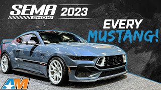 Every New 2024 Mustang We Could Find at SEMA 2023  V8 or Electric [upl. by Anaib]