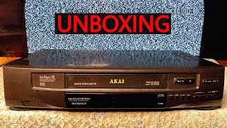 Unkillable Akai VCR model VSG205EDG  Unboxing a workhorse for VHS [upl. by Shawna]